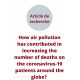 How air pollution has contributed in increasing the number of deaths on the coronavirus-19 patients around the globe? PDF