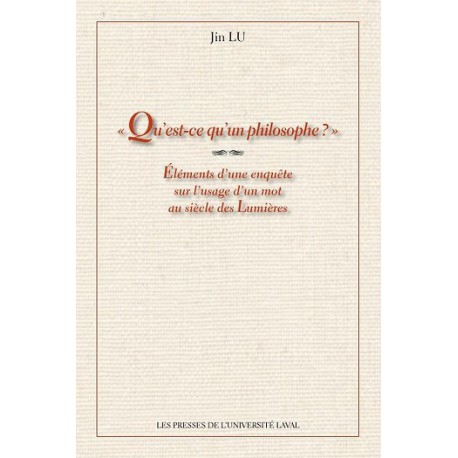  Qu'est-ce qu'un philosophe ? de Jin Lu : 1.Chapitre 1