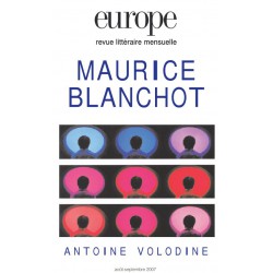 Revue Europe - numéro 940 - 941 Maurice Blanchot : Chapitre 13