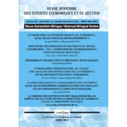Revue africaine Sciences économiques et Gestion n° 1 et 2 : Sommaire