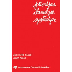 Principes d'analyse syntaxique de Jean-Pierre Paillet et André Dugas : Sommaire