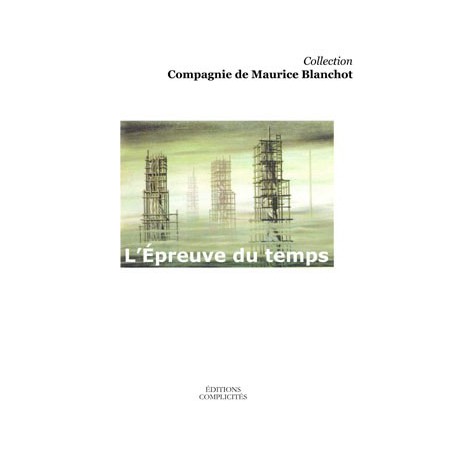 Artelittera.com_L'Épreuve du temps chez Maurice Blanchot sous la direction d'Eric Hoppenot